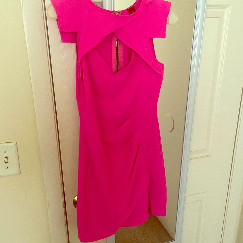 Bright pink party dress!